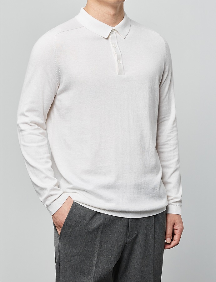 Ivory knit long sleeve jumper