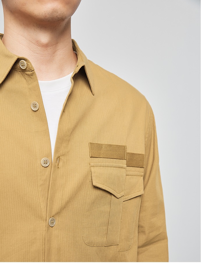 Davis corduroy separated pocket shirt