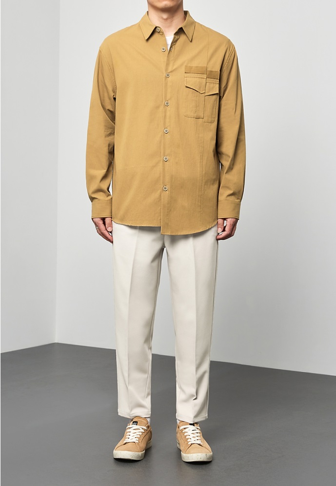 Davis corduroy separated pocket shirt