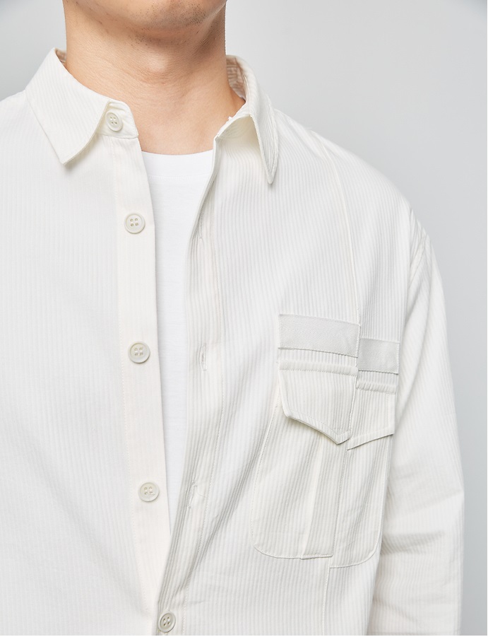 Davis corduroy separated pocket shirt