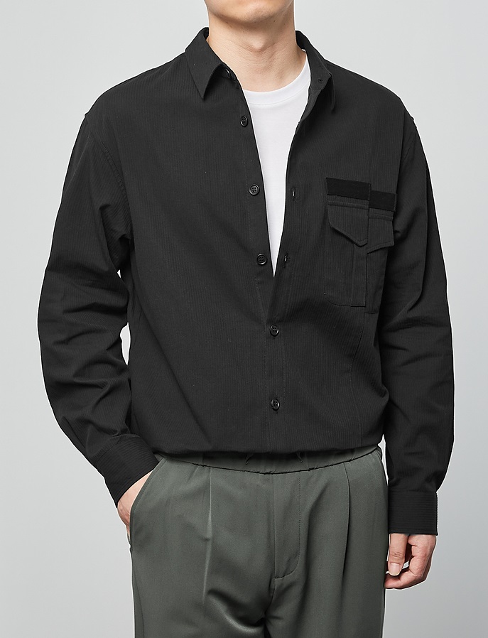 Davis corduroy separated pocket shirt