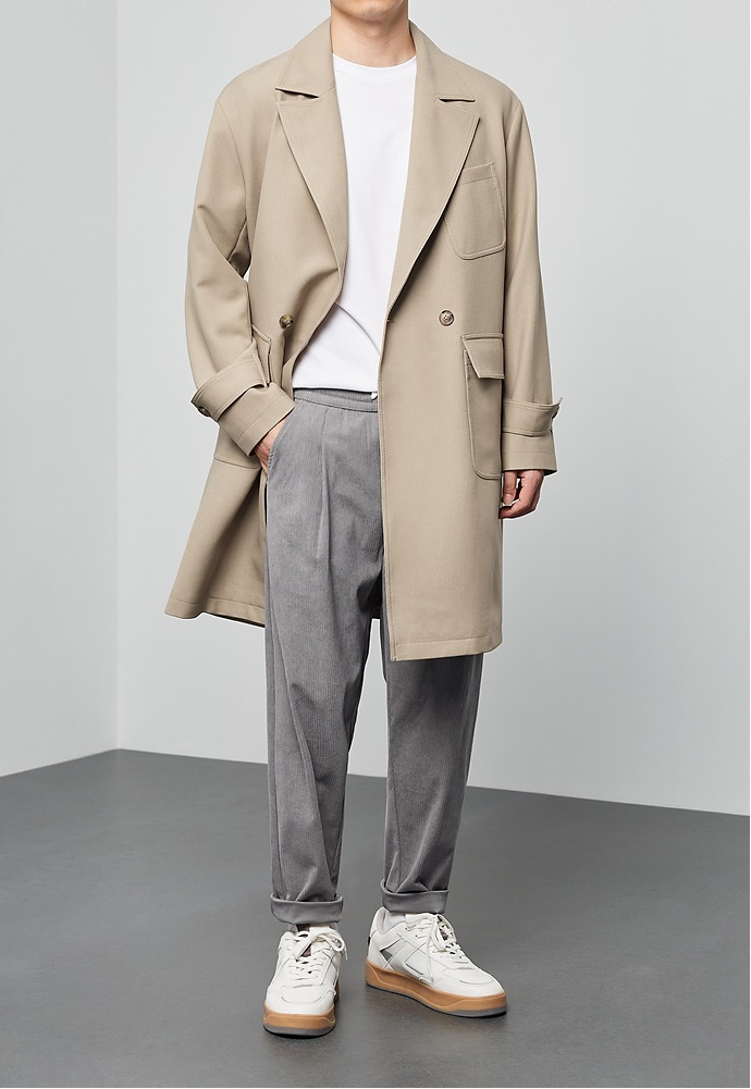 Armadale twill oversize coat