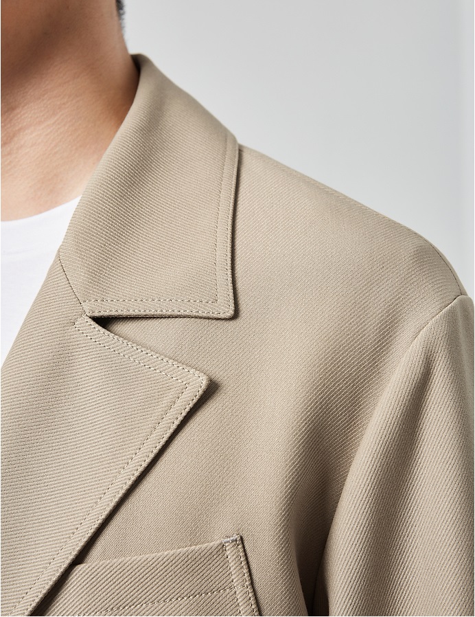 Armadale twill oversize coat