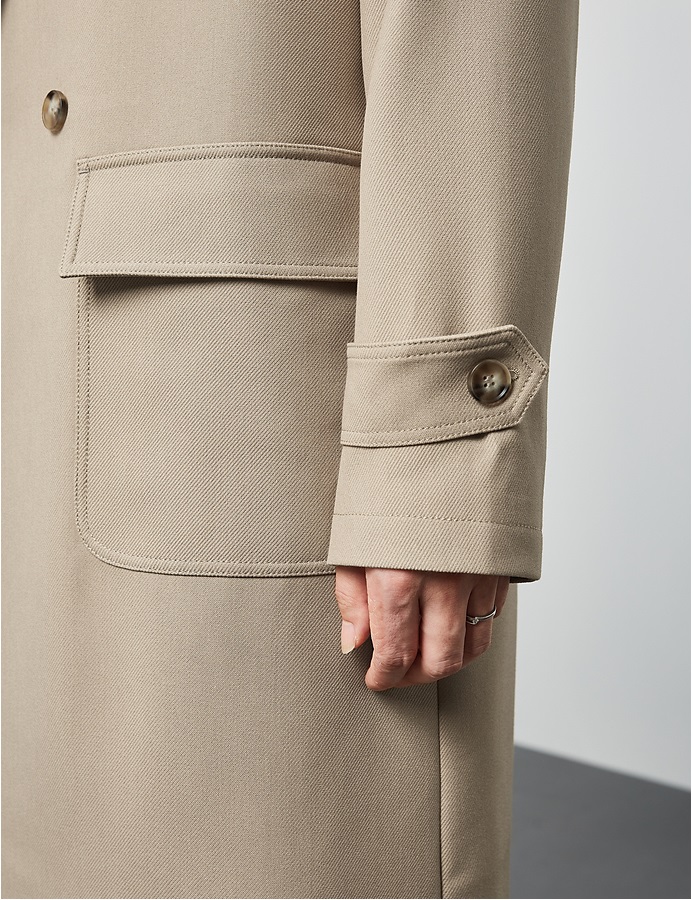 Armadale twill oversize coat