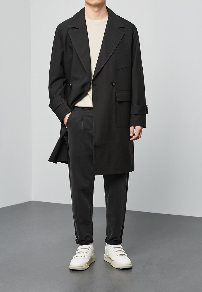 Armadale twill oversize coat