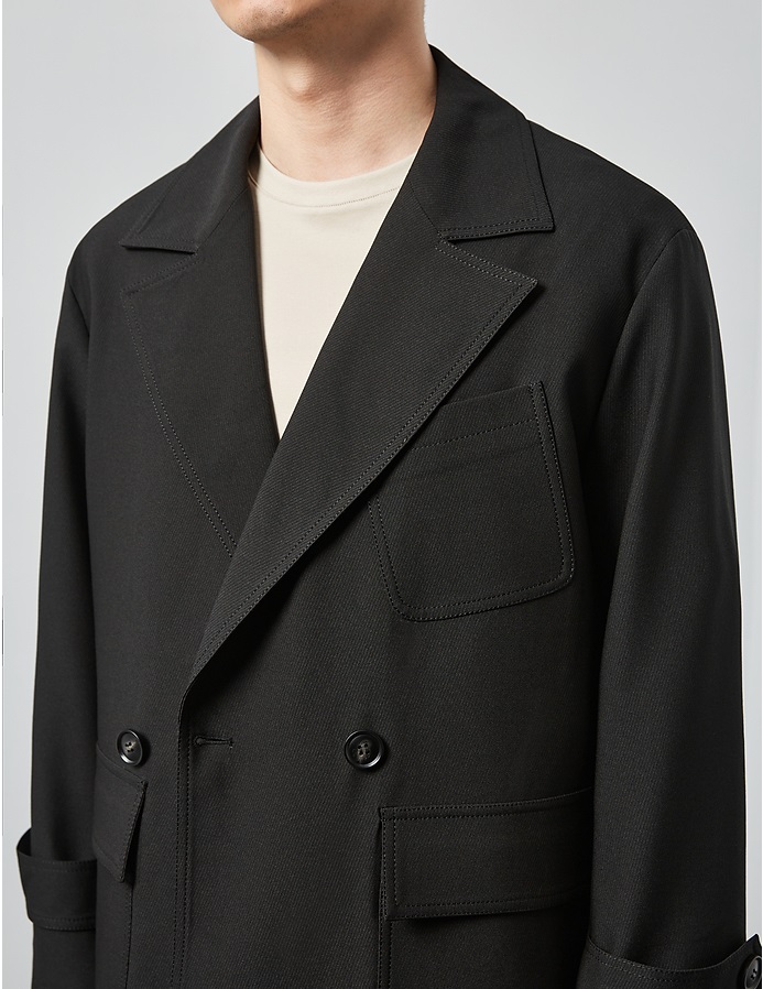 Armadale twill oversize coat