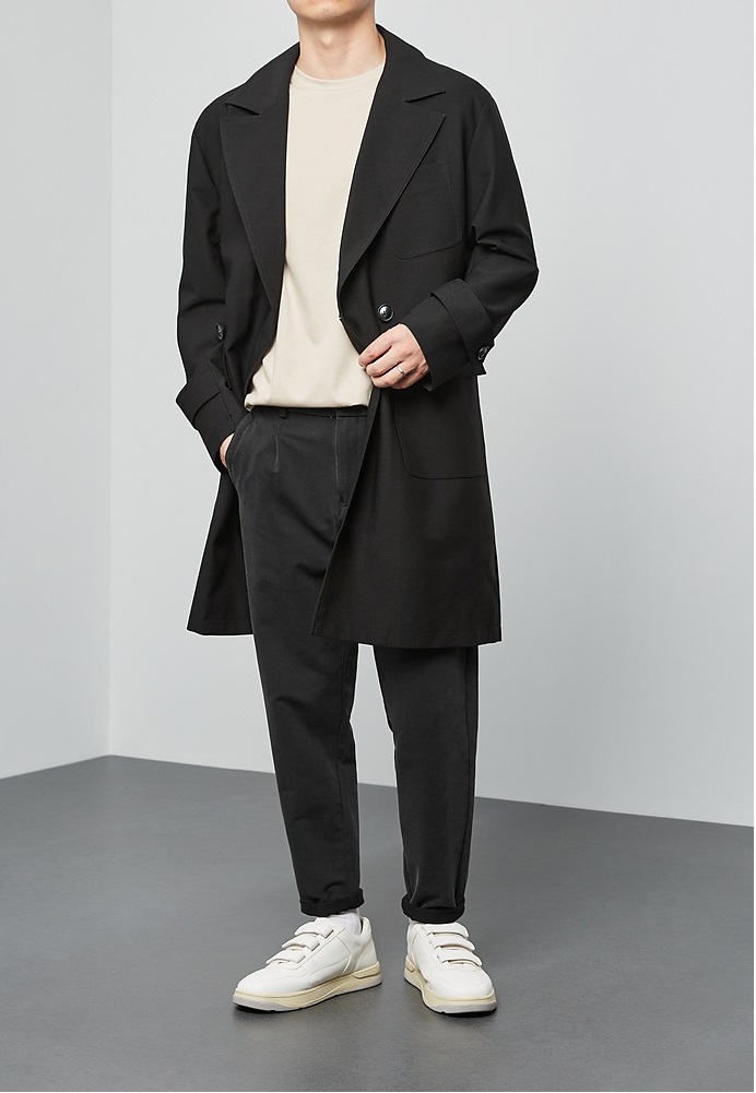 Armadale twill oversize coat