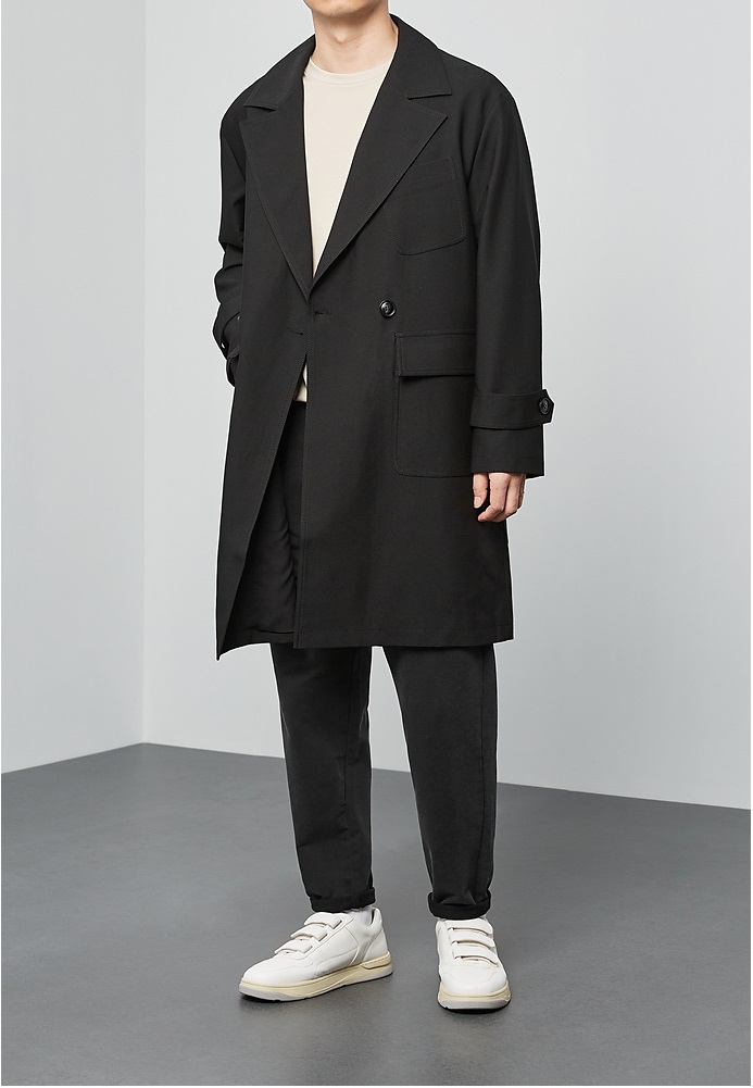 Armadale twill oversize coat