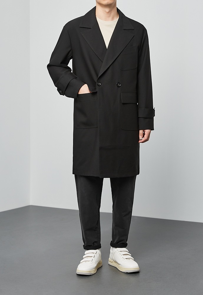 Armadale twill oversize coat