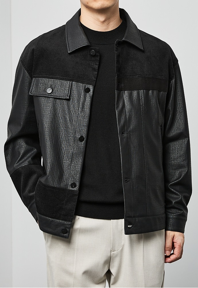 Jones date studios patched jacket