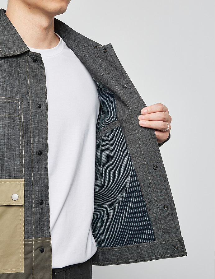 Chris charcoal Multi jacket