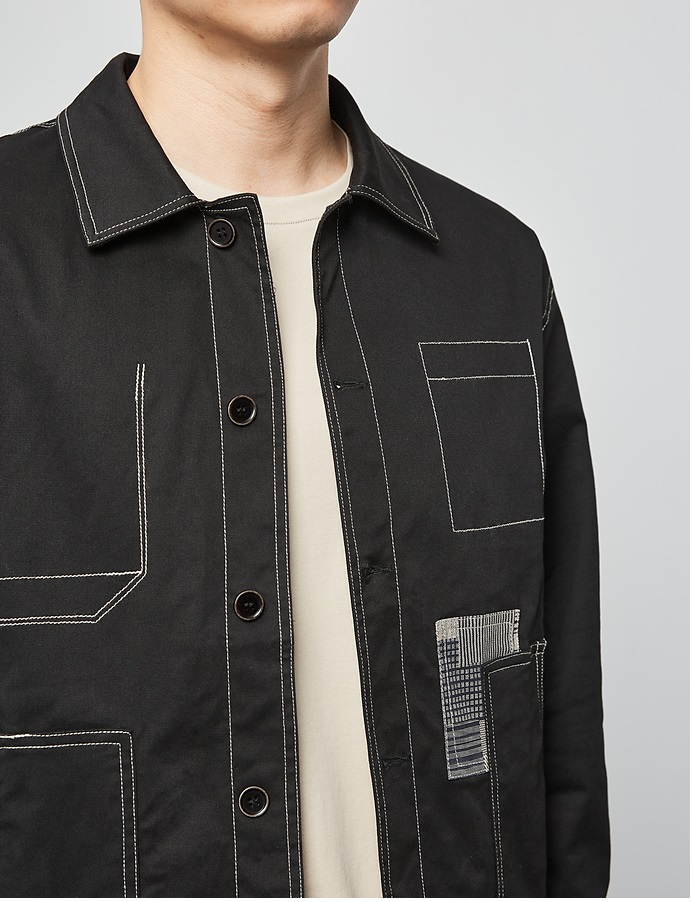 Roni patched shirt jacket